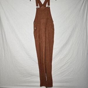 Vintage Style Brown Corduroy Overalls - M